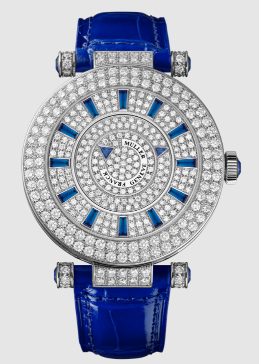 Best Franck Muller Round Classic Elegance Double Mystery 42 DM D 2R CD Blue Replica Watch